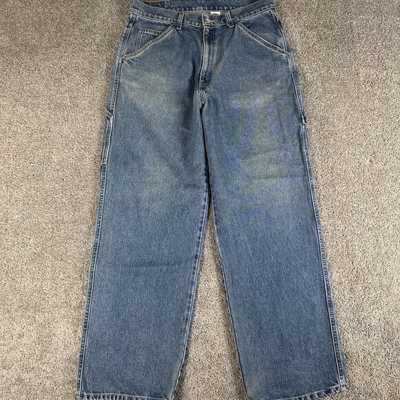 Vtg Levis L2 Jeans Men 34x32 Blue Baggy Wide Leg Y2K Carpenter Denim Skater 1998 - Picture 1 of 16